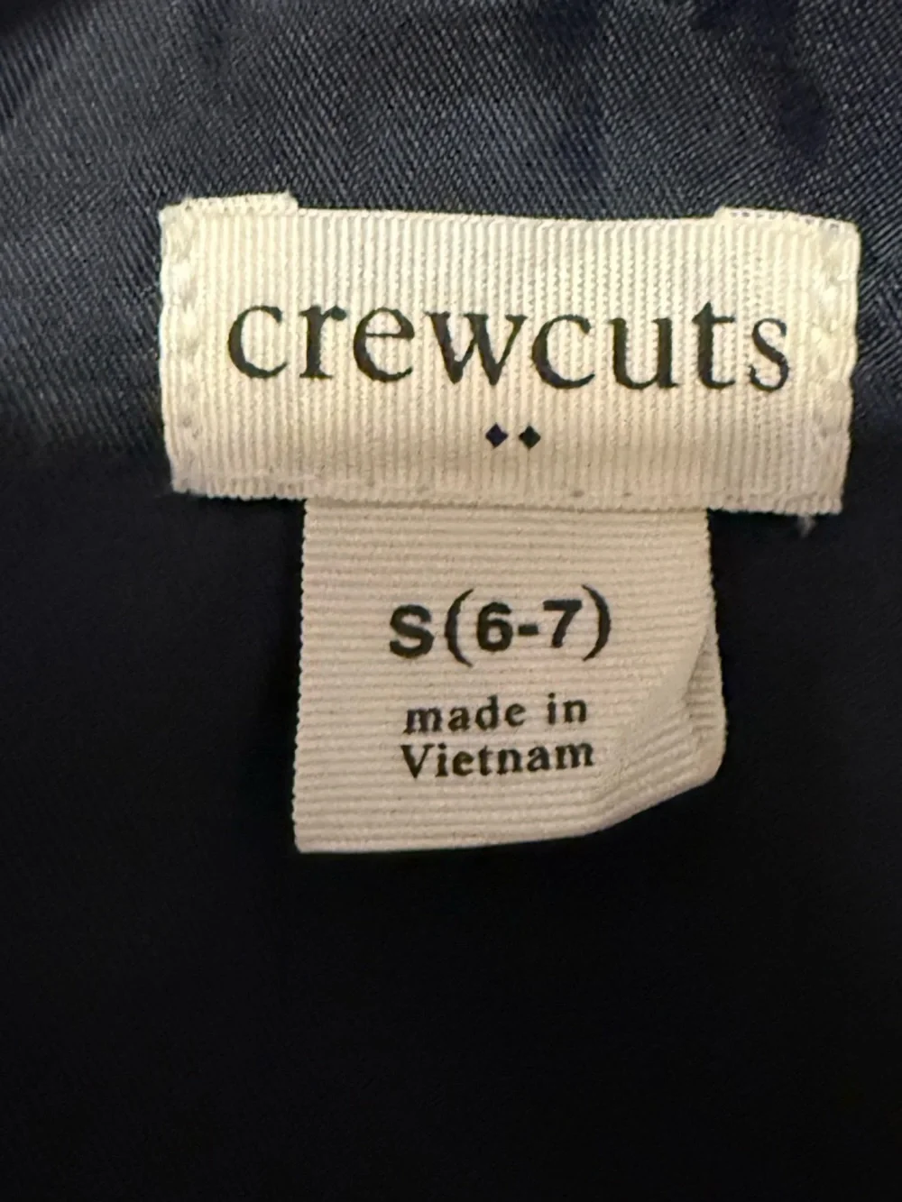 Crewcuts Navy Quilted Walker Zip Up Vest sz6-7 Kids Pockets